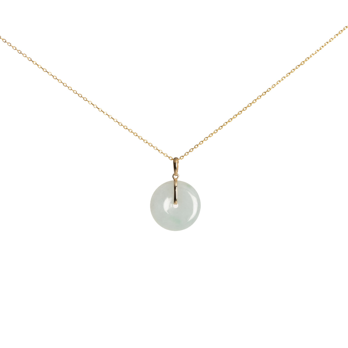 Kandy Disc Classic Jade Pendant - Green