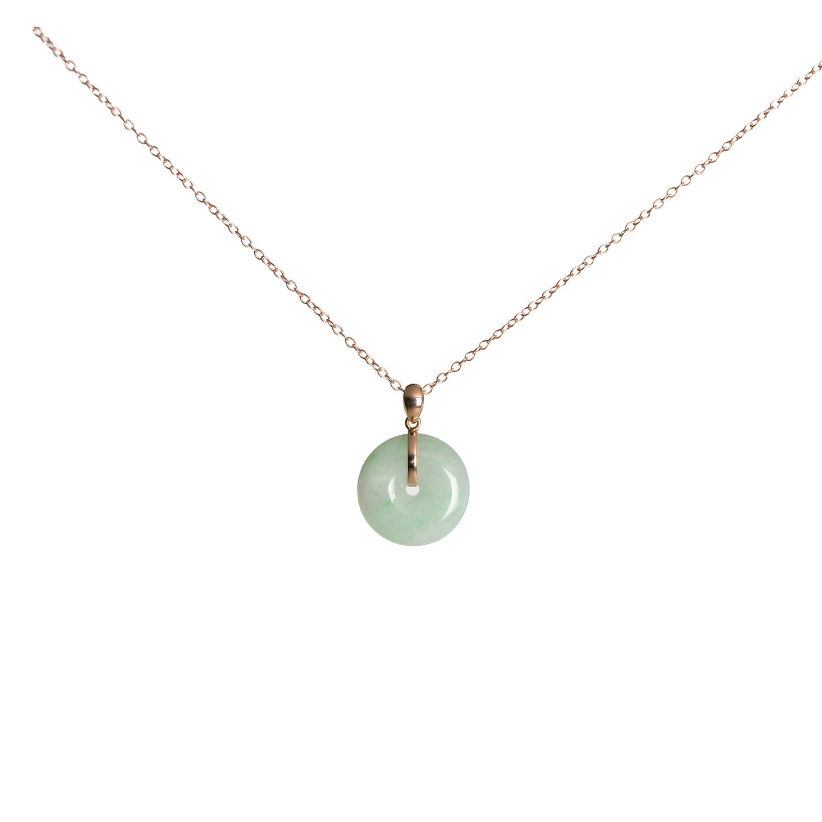 Kandy Donut Classic Jade Pendant - Green