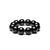 Mens Black Feicui Jade Bead Bracelet