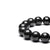 Mens Black Jadeite Jade Bead Bracelet - 13mm