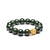 Guardian Strength Jade Bracelet with 24K Gold Tiger