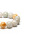 Mens Three Colour Jade Bead Bracelet with Topaz - 14mm