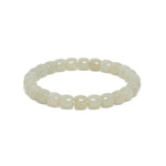 The Classic Barrel Bracelet with Pale Green Hetian Nephrite Jade