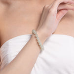 The Classic Bracelet with Pale Green Hetian Nephrite Jade