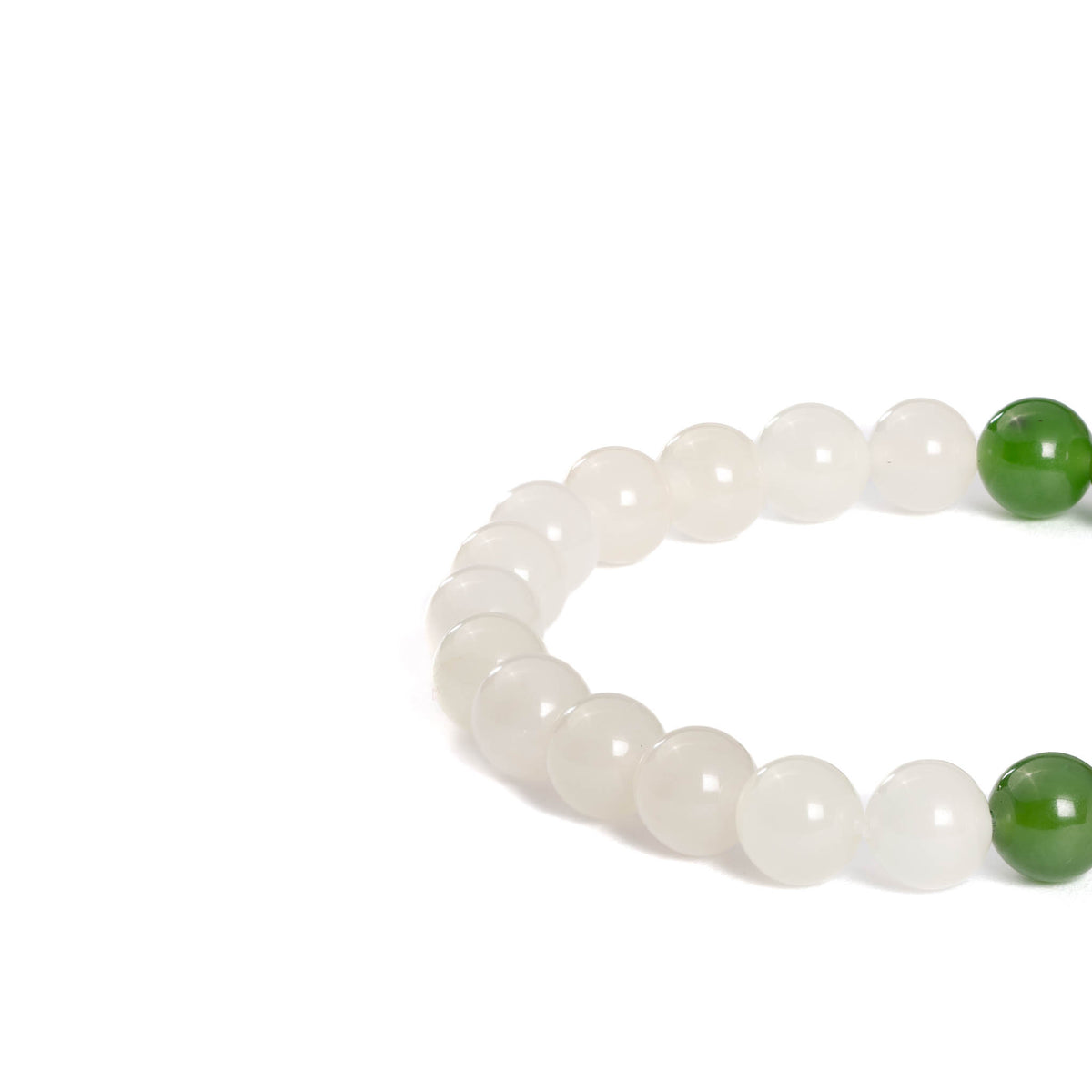 Sacred Balance Jade Bracelet with Natural Nephrite