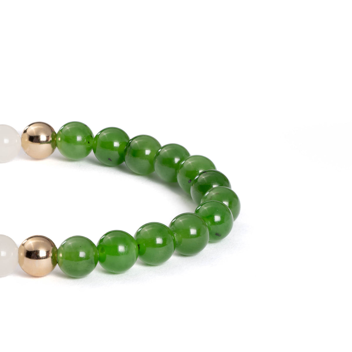 Sacred Balance Jade Bracelet with Natural Nephrite