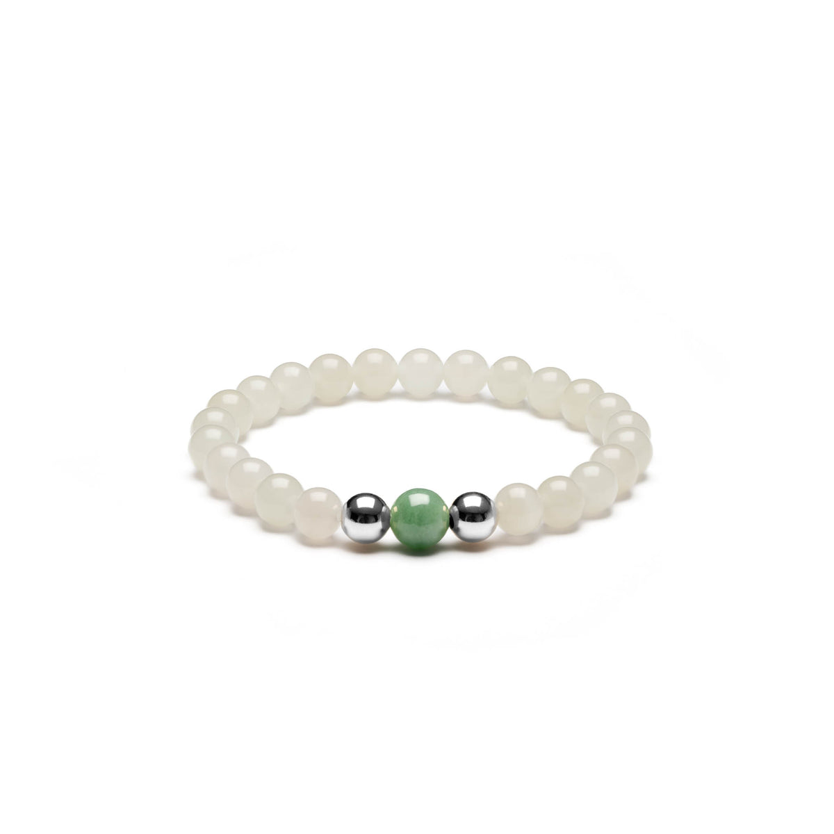 Sacred Touch Jade Bracelet with Genuine Jadeite