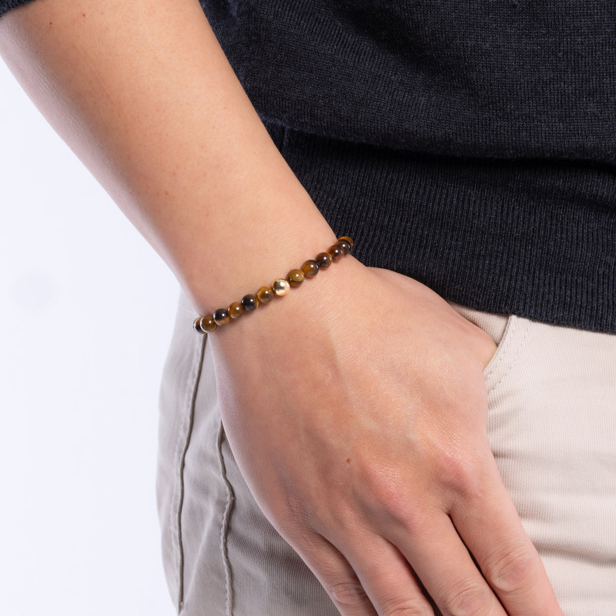 The Solitaire Bracelet with Tiger's Eye