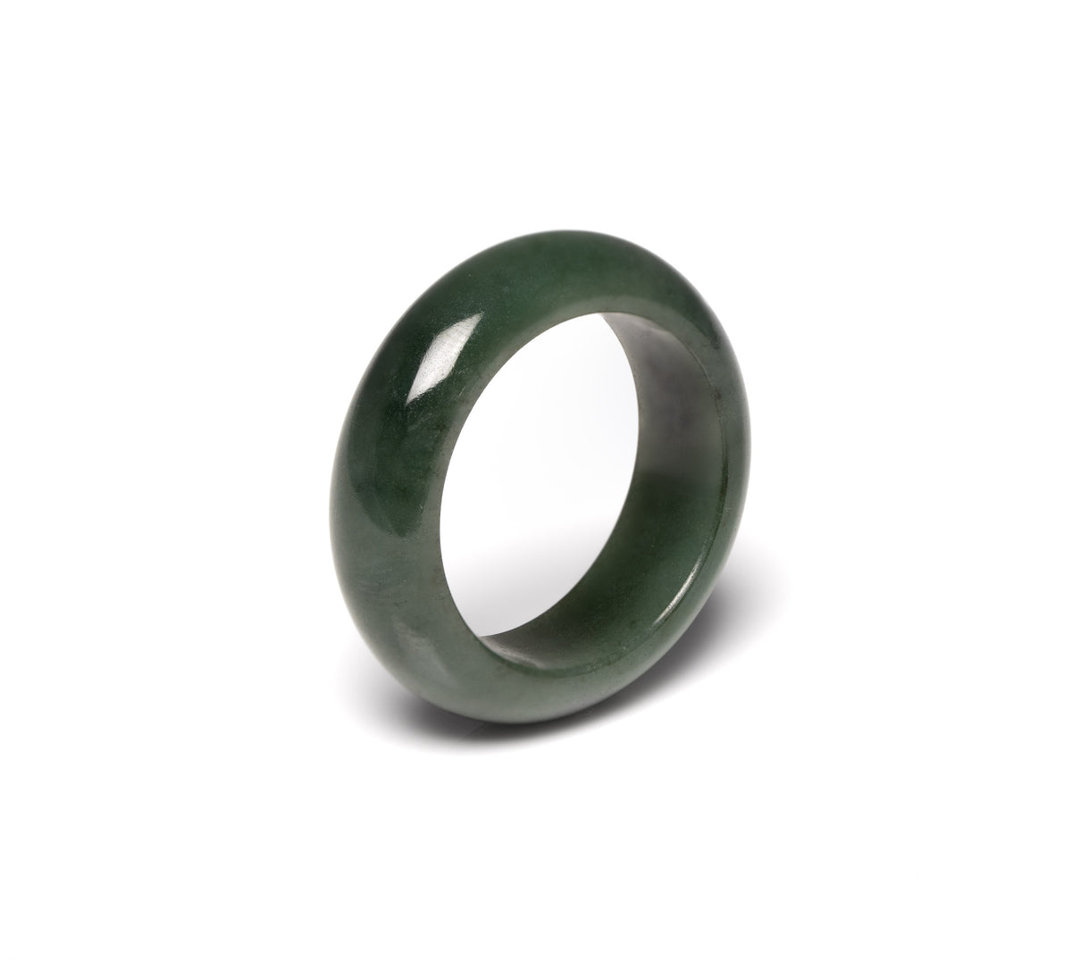 Tranquiliti Ring In Burmese Jade