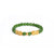 Double Fortune Pixiu Jade Bracelet with 999 Gold