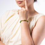 Double Fortune Pixiu Jade Bracelet with 999 Gold