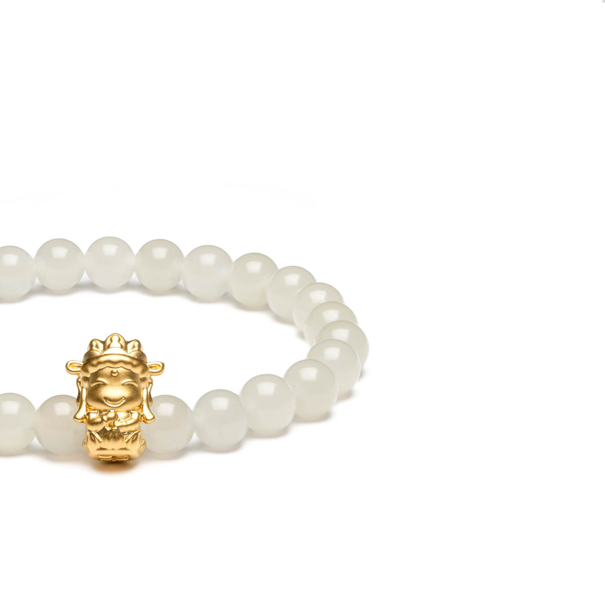 Golden Zodiac Protector Bracelet with 999 Pure Gold Charms