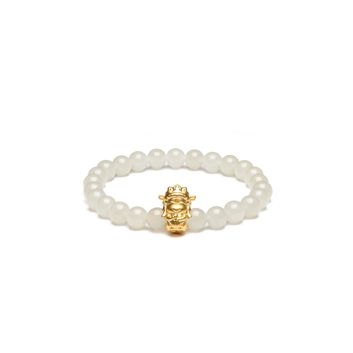 Golden Zodiac Protector Bracelet with 999 Pure Gold Charms