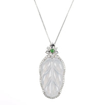 Jade Leaf Pendants
