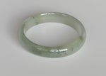 Genuine Grade A Light Green Traditional Jade Bangle Bracelet - 55mm Half Moon