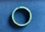 Genuine Grade A Green Jadeite Jade Bangle - 57mm Half Moon
