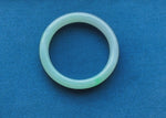 Certified Type A Apple Green Jadeite Bangle Bracelet - 63mm Semi Round