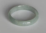 Real Grade A Green Jadeite Bangle Bracelet - 56mm Half Moon