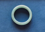 Authentic Type A Pale Green Burmese Jade Bracelet - 57mm Half Moon