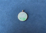 Circular Jadeite Jade Pendant - Floral Frame