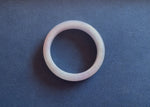 Authentic Natural Lavender Traditional Jade Bangle Bracelet - 60mm Half Moon
