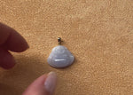 Mini Lavender Laughing Buddha Jade Pendant