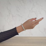 Small Multi Colour Jadeite Jade Bead Bracelet - 8mm