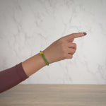 Jade Lotus Bracelet with 24K Pure Gold