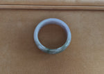 Authentic Grade A Lavender with green Traditional Jade Bracelet - 59mm Half Moon