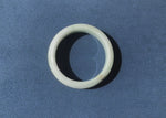 Grade A Pale Green Burma Jade Bangle - 59mm Half Moon