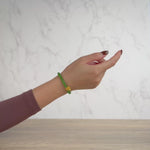 Triumph Dragon Boat Jade Bracelet with 999 Pure Gold