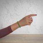 Prosperity Fish Jade Bracelet with 24ct Gold