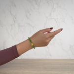 Emerald Baby Pixiu Bracelet with Green Nephrite Jade