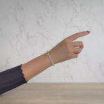 Golden Zodiac Protector Bracelet with 999 Pure Gold Charms