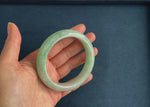 58.8mm Light Green with Apple Green Jade Bangle Bracelet