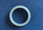 Real Type A Pale Green Jade Bracelet - 56mm Half Moon