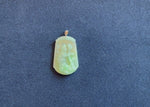 Tranquiliti Chinese Zodiac Animal Jade Pendant with 18ct Gold and Diamonds - Monkey