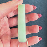Certified Type A Pale Green with Green Pattern Traditional Jade Bangle - 52mm Flat