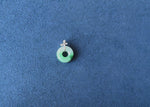 Petite Butterfly Jade Donut Pendant in 18K White Gold