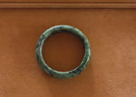 57.8mm Green Patterns Jade Bangle Bracelet