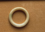Real Pale Yellow Traditional Jade Bangle - 54mm Round