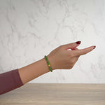 Green Aura Flow Bracelet with Hetian Nephrite Jade