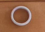 Authentic Grade A Lavender Jadeite Jade Bracelet - 58mm Half Moon