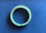 Real Grade A Green Traditional Jade Bangle - 59mm Half Moon