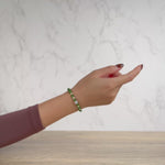 Mystic Serenity Jade Bracelet with Sterling Silver