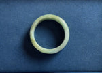 Genuine Natural Green Jadeite Bangle - 62mm Half Moon