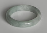 Genuine Type A Green Jadeite Bangle - 57mm Half Moon