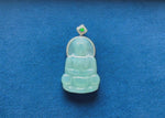 Icy Pale Green Jade GuanYin Pendant Large