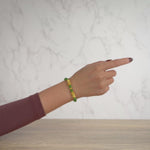 Double Fortune Pixiu Jade Bracelet with 999 Gold