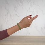 Green Aura Flow Bracelet with Hetian Nephrite Jade